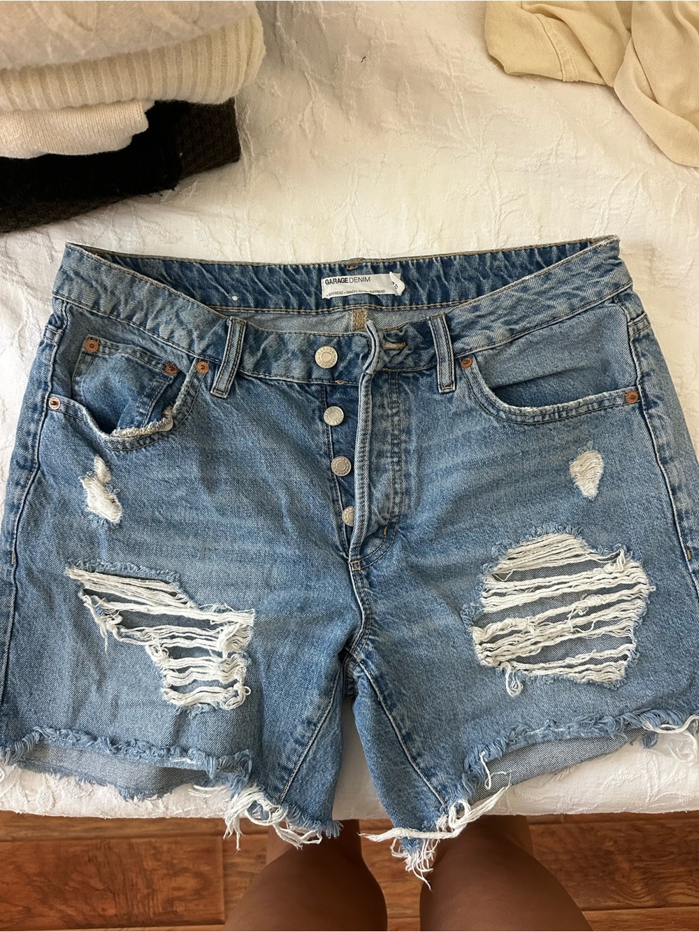GARAGE denim shorts